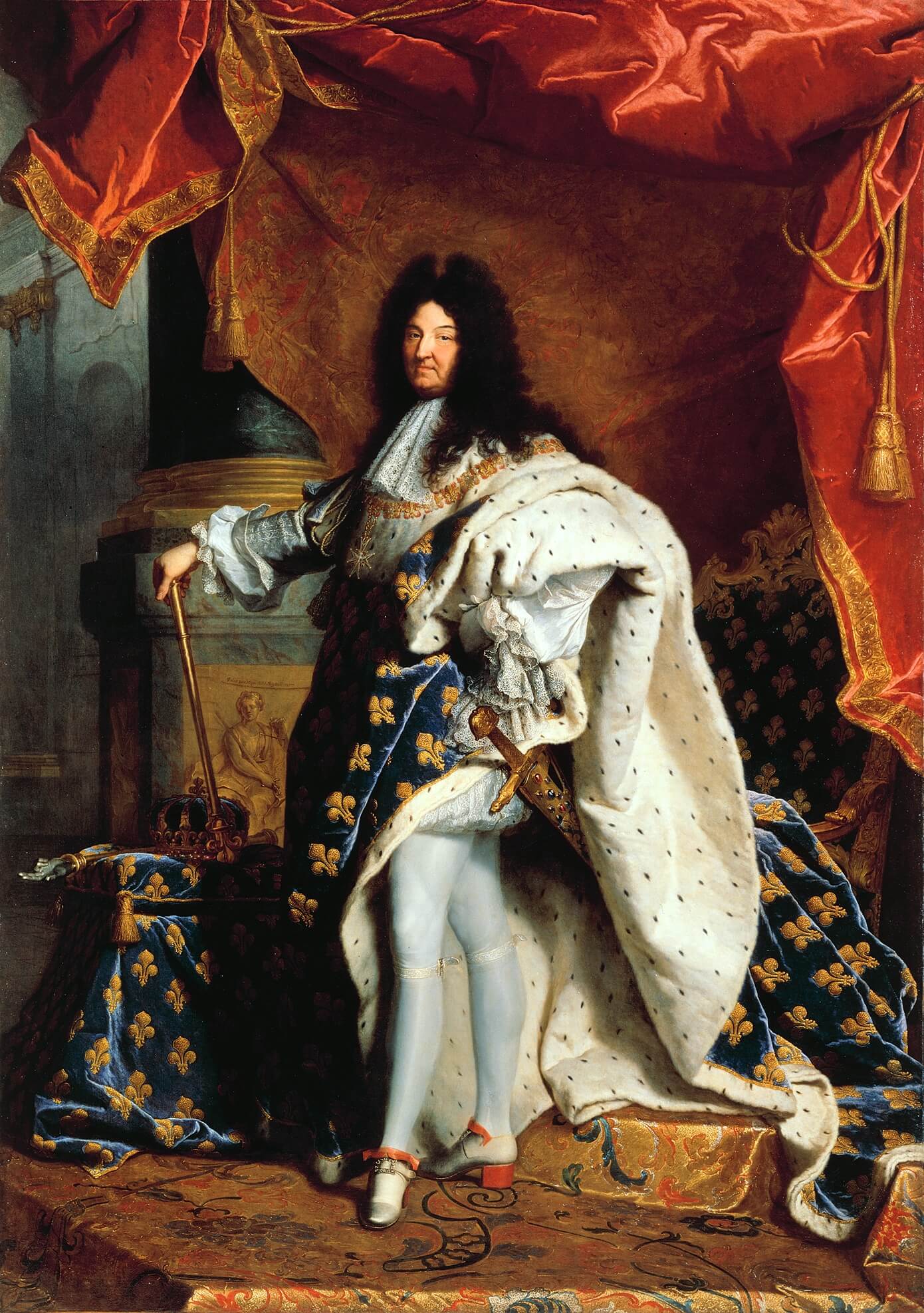 Retrato cuerpo completo de Luis XIV de Francia.