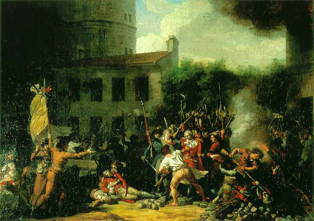 Toma de la Bastilla, pintado en 1793 por Charles Thévenin.