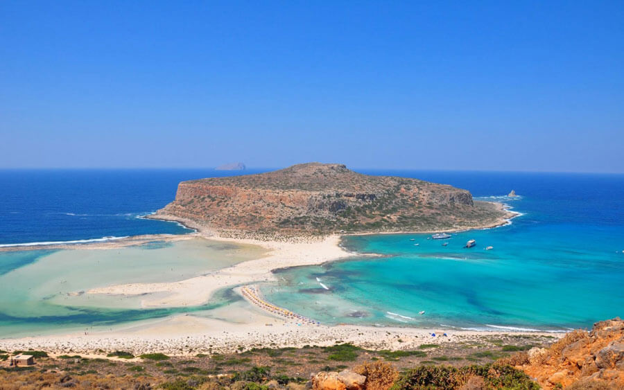 Actual playa de Elafonisi en la Isla de Creta