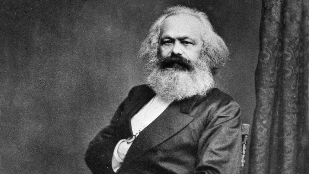 Retrato de Karl Marx en 1875.