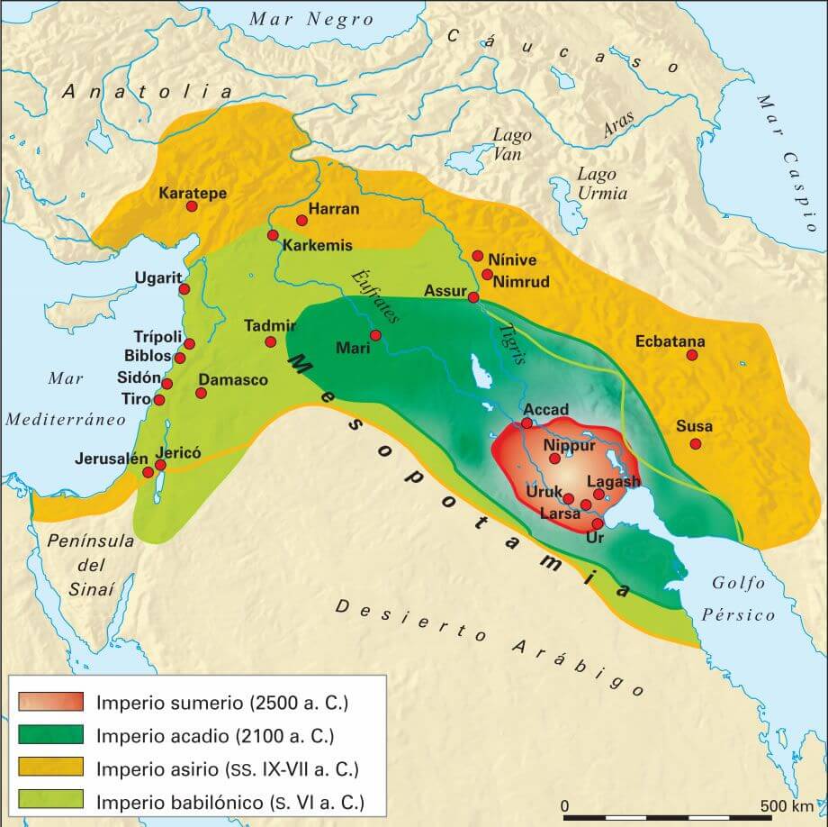Civilizaciones de la Mesopotamia.
