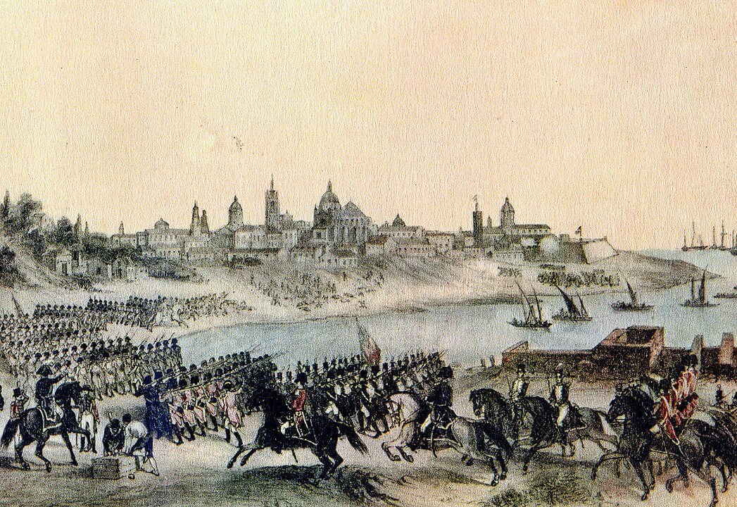 Invasiones inglesas a Buenos Aires, pintado por Madrid MartínezInvasiones inglesas a Buenos Aires, pintado por Madrid Martínez