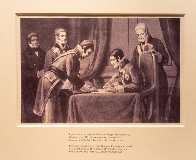 Derogación de la Constitución de 1812 por Fernando VII