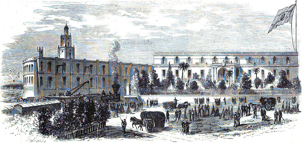 Ocupación de la Casa de Gobierno por parte de las tropas de Buenos Aires durante la Revolución de 1874.