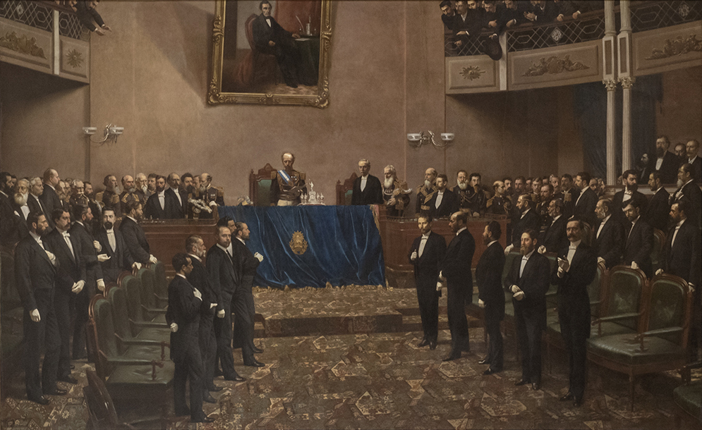 inauguración del período legislativo 1886