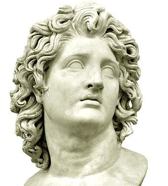 Busto de Alejandro Magno.