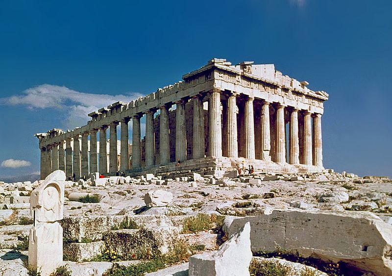 Fotografía del Partenón ateniense