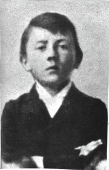 Retrato de Hitler de niño
